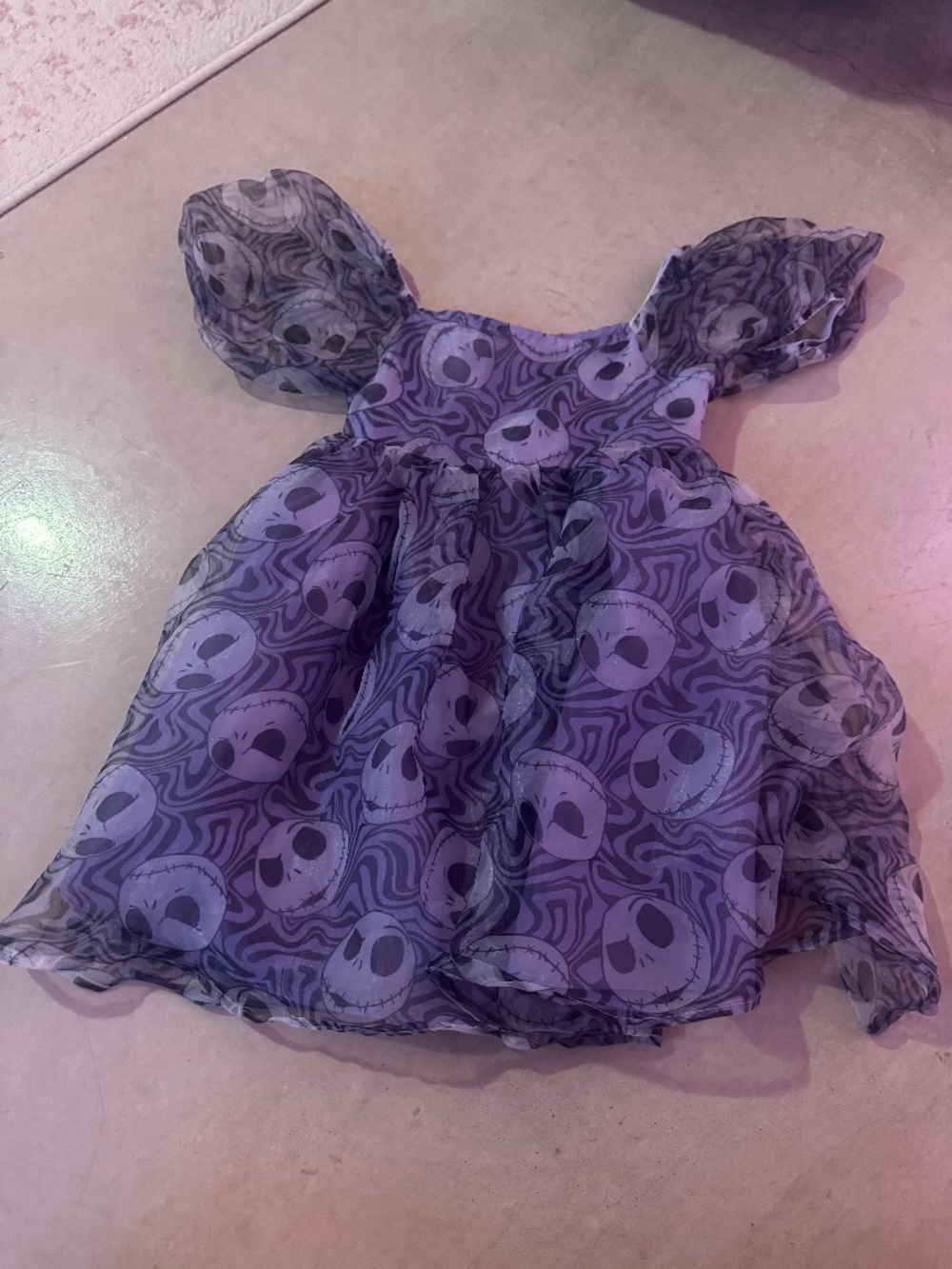 Disney’s The Nightmare Before Christmas Purple Jack Skellington Dress Medium